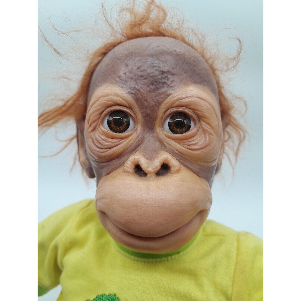 Monkey Chimp Orangutan Ashton Drake 20" Therapy doll Realistic Reborn baby Boy